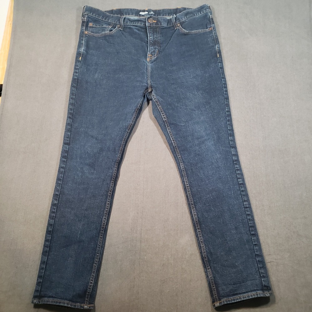 Old Navy Slim Jeans Mens 40x32 Dark Blue Built-In Flex Denim